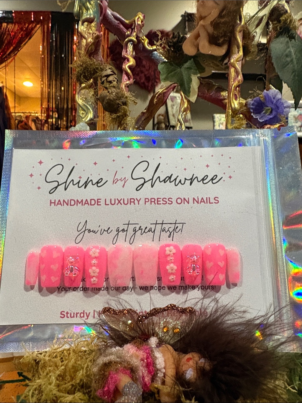Barbie Pink w/ various accented designs Handmade Nails NWT 1/$10 or 5/$35